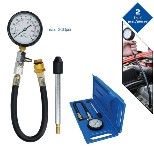 Coffret de contrôle de compression pour moteurs à essence | 2 pièces