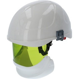 Casque : DIN EN 397 / EN 50365
Visière : Contrôle d’arc électrique parasite selon DGUV GS-ET-29 niveau d’essai W(LBP) = 318 kJ (correspond au courant de court-circuit de test
prospectif 7 kA/0,5 s) EN 166
Réglable de 53 à 63 cm