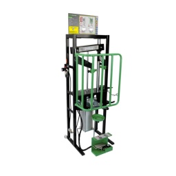 Station de compression de ressort d'amortisseur pneumatique COMPETITION 1,2 t
Course de compression (mm) :450,0 mm
Hauteur en mm :1390,0 mm
Largeur en mm :790,0 mm
Profondeur en mm :500 mm
Poids : 67,00 kg
Pression de travail max. :9 bar