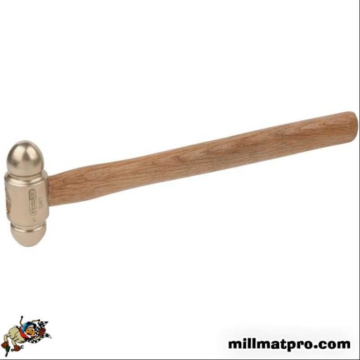 Marteau à panne sphérique BRONZEplus manche hickory, tête 800g, 380mm