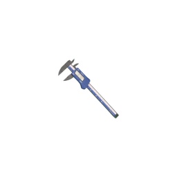 Pied à coulisse composite/carbone digital 150mm 
- 1 bec pour mesures intérieures
- 1 bec pour mesures extérieures
- 3 boutons : on/off-raz-changement unite (mm inch)
- lecture au 1/10
- écran 30x13mm - coffret abs
- capacité 150mm - précision 1/10
- hauteur bec 40/20mm 