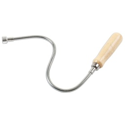 Outil de préhension magnétique flexible
Longueur de 533mm (21")
Capacité de levage de 2 kgs - l'outil est léger, mais demeure robuste.
Diamètre de la tête 15.75mm
Manche en bois