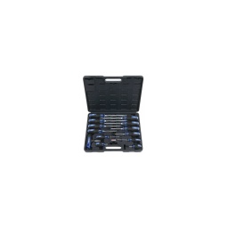 Coffret de 13 pièces tournevis  ergotorque plusmax

- poignée ergonomique bicomposant qui permet un maintien optimale
- tête en acier s2 ultra résistant 
- livre dans un coffret de rangement composite extra robuste
- lames traversantes 6 pans 
- disque de frappe et carré d'entrainement 1/4

composition :

- 1 poignée à cliquet 72 dents 1/4(vissage rapide)
- 1 tournevis plat extra court 6x38mm - 1 tournevis plat 3.5x80mm - 1 tournevis plat 5.5x100mm 
- 1 tournevis plat 7x125mm - 1 tournevis plat 8x175mm - 1 tournevis plat 10x175mm - 1 tournevis cruciforme ph0x60mm - 1 tournevis cruciforme ph1x80mm - 1 tournevis cruciforme ph2x100mm - 1 tournevis cruciforme ph2 extra court 38mm 
- 1 tournevis cruciforme ph3x150mm 
- 1 tournevis cruciforme ph4x200mm 
