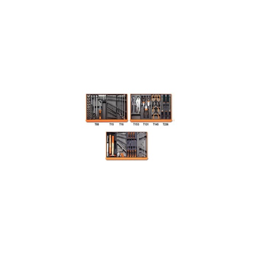 Composition de 98 outils beta plateaux thermoformés