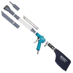 Pistolet de lavage pneumatique 10,34 bar
Pistolet aspirant et soufflant réversible.
Sac à poussières avec déflecteur à garniture spéciale pour éviter l'endommagement du sac p. ex. par des copeaux de métal, en empêchant l'impact direct des copeaux à pleine vitesse.
Raccord rapide 1/4".
Pression de service (bar) : 6.3.
Pression de service max. : 10.34 bar.
Longueur : 148mm.
Poids net : 0.4kg.
Quantité d'air nécessaire : 96 l/min.
POIDS 
1,604KG