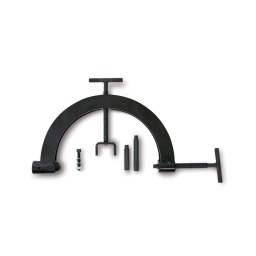 Etrier pour fixation de la transmission sur chevalet 3014 sar
- permet de faire pivoter les boites de vitesses lors de l'installation ou l'extraction de pièces mecaniques l = 500 mm 