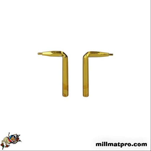 Pointes coudées pour pinces à circlips à double articulation, 1,3mm, 2 pcs