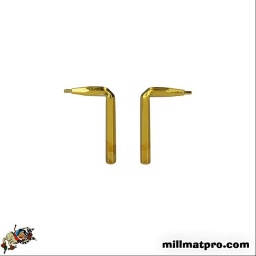 Pointes coudées pour pinces à circlips à double articulation, 1,3mm, 2 pcs