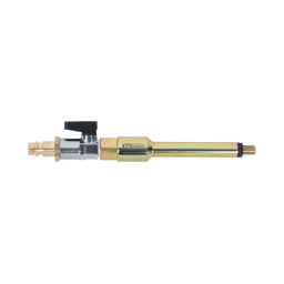 Adaptateur pneumatique pour bougies de préchauffage
m10 x 1.0
- se visse dans le taraudage du puit de bougie de préchauffage
- evite l'introduction d'impuretes dans la chambre de combustion
- débit d'air réglable par levier
utilisation : BMW. chrysler. opel. mercedes. nissan. renault. etc. avec taraudage de bougie de préchauffage m10 x 1.0