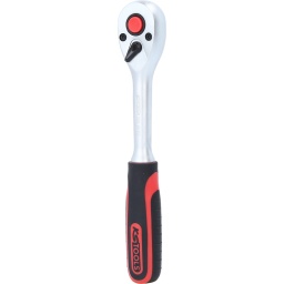 Selon DIN 3122 / ISO 3315
Carr&eacute; d'entra&icirc;nement avec bille de maintien selon DIN 3120 / ISO 1174
R&eacute;versible
Cliquet pr&eacute;cis 72 dents
Avec syst&egrave;me d'&eacute;jection des douilles
Poign&eacute;e bi-composant ergonomique
Cliquet r&eacute;versible
Finition satin&eacute;e
Chrome Vanadium
