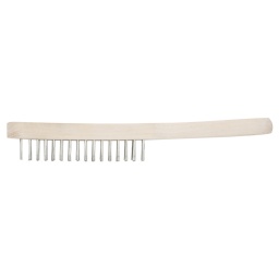 Pour le traitement de surfaces 
3 rangées de brins 
Manche en bois 
Utilisation universelle 

