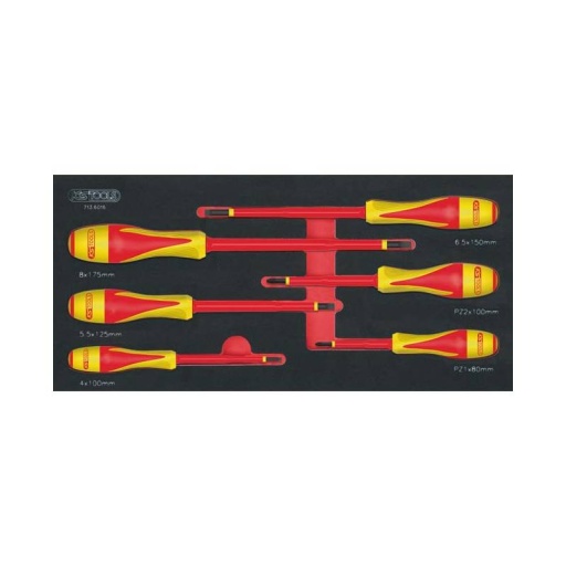 Module tv isolées 1000v fente et pozidriv ks tools 6 pièces