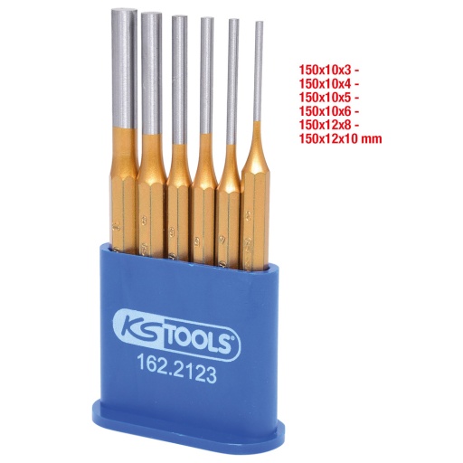 Jeu de chasses 6 pcs Ø 3-4-5-6-8-10 mm