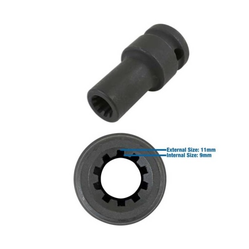 Douille 11.5mm 10 pans pour étrier de frein porsche 