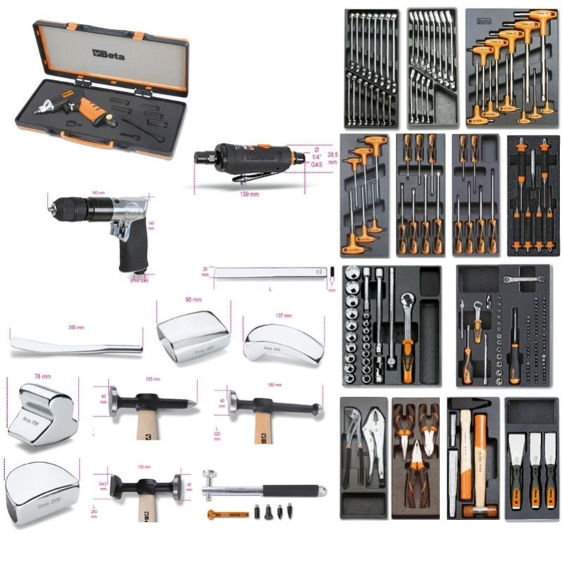 Servante d'atelier complète avec outils carrosserie Ultimate (809.5154)  KS TOOLS 