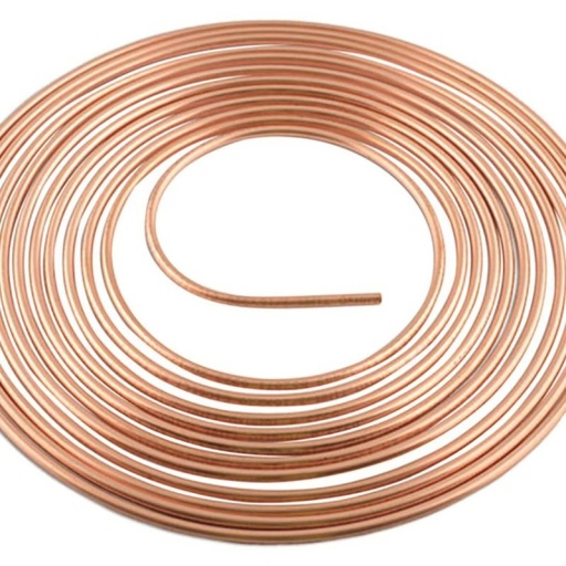 Couronne cuivre ø4.75mm L. 7,62M pour conduite de freins