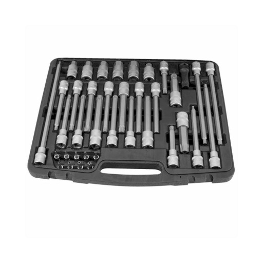 Coffret douilles embouts torx xzn 6pans 38 pièces