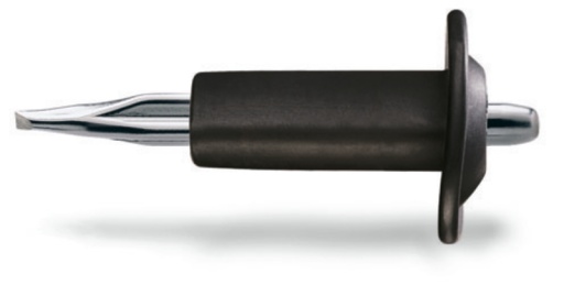 Bédane nervuré avec protecteur 8mm