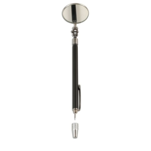 Outil tout-en-un de préhension magnétique, avec miroir télescopique et pointe à tracer.
