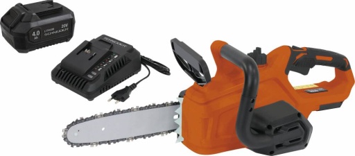 Tronçonneuse sur batterie 20V Guide 10" OREGON® batterie 4Ah chargeur 3A