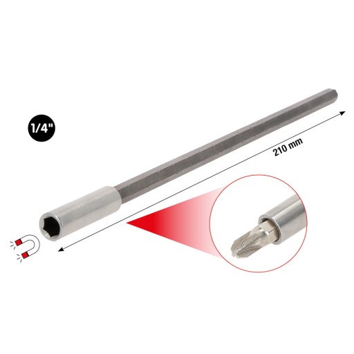 Porte-embouts 1/4'' 210 mm