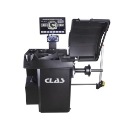 Equilibreuse de roues motorisée dotée d'un écran vidéo intuitif et mesure automatique des 3 parametres pour un equilibrage precis. simple et rapide des roues vl. vul et 4x4.

caracteristiques : 
- alimentation : 220v-50hz 
- puissance : 90w 
- poids de l'equilibreuse : 163kg 
- dimensions carter ouvert : 1455x980x1450mm 
- niveau sonore < 69db(a)
- écran couleur : lcd 17" à haute resolution avec graphique tridimensionnel (mise en veille 5min)
- diamètre maxi de la roue : 1100mm - poids maxi de la roue : 70kg
- diamètre maxi de la jante : 28 pouces
- largeur de jante : de 1.5 a 20 pouces
- mesure automatique des 3 parametres : deport-diametre-largeur
- carter de sécurité avec démarrage automatique
- durée du cyClé de mesure : 7s
- vitesse de rotation : 140trs/m2
- arbre : l.210mm dia40mm 4mm - plateau compartimente pour cones et masses
- 3 casiers de rangement
- pince de positionnement de masses 

fonctionnalites : 
- software europeen 
- cyClé automatique 
- programm  statique et dynamique (2 plans) en une seule lancee 
- 9 programm s : 7alu (masse cachee) +optimisation+statique moto 
- auto etalonnage/calibration : masse de 50g 
- auto diagnostic : code defaut 
- fonction operateurs multiples 
- affichage simultane des poids et position de masse 
- arret automatique sur position de masse avec éclairage led intérieur de jante 
- précision de mesure : ?1g 
- précision d'affichage : 1g/5g

livree avec : 
- 4 cones de 40 a 137mm : sa8408 : cône centrage dia40-62mm dia40mm sa8409 : cône centrage dia54-81mm dia40mm sa8410 : cône centrage dia70-98mm dia40mm sa7849 : cône centrage 4x4 dia95-137mm dia40mm 
- sa8305 : compas largeur de jante 
- sa8905 : masse étalon 50g pour calibration 
- oc8034 : pince à masse multifonctions
 - eq8404 : écrou rapide dia40x4mm avec bol/joint/bague

options (non fournies) : 
- eq9400 : plateau centrage universel cylindrique avec 5 bagues - eq8091 : cône de centrage vu dia118-174mm avec entretoise dia40mm 