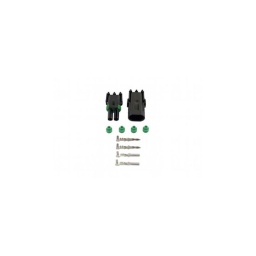 Kit assortiment de connecteurs électriques automobiles étanches Delphi 2 pôles - 10 pcs
Connecteurs étanches Delphi - utilisable sur le VL, les 2 roues et le Poids Lourd - Conforme ROHS
Contient 1 connecteur mâle et 1 connecteur femelle 2 pôles
Contient 2 cosses à sertir mâle et 2 cosses à sertir femelle et 4 joints étanchéité et obturateurs verts
Fourni sous blister
Contenu total : 10 pcs