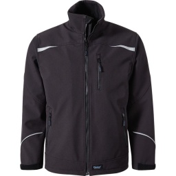 Softshell avec une poche poitrine zip verticale à droite. deux poches latérales fermeture zip. dos prolonge. triangles retro reflechissants
Doublure intérieure en polaire. poche intérieure portable à gauche. poche fermeture zip à droite
Finition du col pour proteger le menton de la fermeture eclair
Bises retro reflechissantes sur des manches réglables par velcro
Coloris: noir
Tissu: 100% polyester
lavage: 40°
Les +: -Deperlant
-Coupe vent
-Extensible
-Respirant
-Protection contre le froid