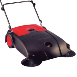 Balayeuse mécanique 
Garantie 2 ans 
Avec 2 brosses frontales inclinées à rotation concentrique, pour décoller et avaler la saleté.
Compacte, légère, maniable pourun excellent balayage.
Efficace également pour balayer rapidement.
Avantage: maniabilité et très peu d'entretien
 Surface: 3200 m2/h
Largeur de balayage: 80cm
Réservoir détritus: 40L
Poids: 14,4kg