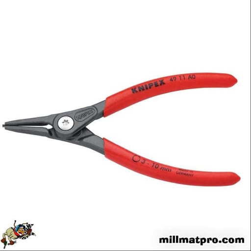 Pince de précision pointes droites pour circlips extérieurs 3-10mm 140mm