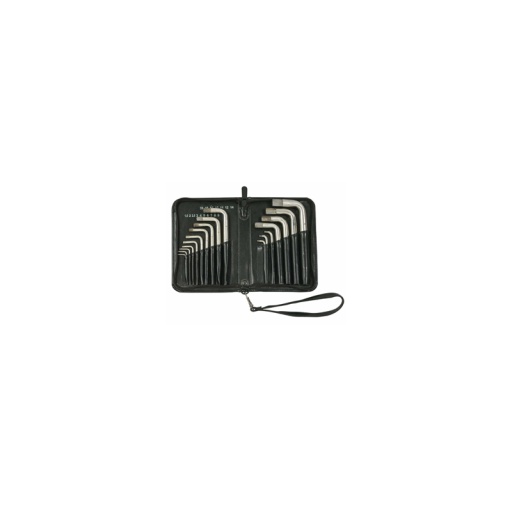 Trousse de clés mâles 6 pans titane