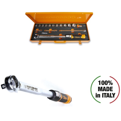 Coffret clé dynamométrique 40-200Nm 16 pièces 1/2
