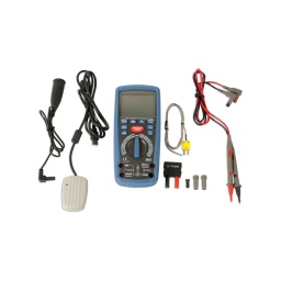 Le  laser  6550  est  un  testeur  d'isolation  a  piles  conforme  a  la  norme  cei  10101  cat  iii   (1 000 v) et cat iv (600 v).
ses fonctions incluent : 
- test de résistance d'isolation à haute tension. valeur efficace vraie  (rms). test de continuite et test de diodes.
- selection  de  plage  automatique.  maintien  des  donnees  min/m2x.  enregistrement  des   donnees.  retroeclairage  d'ecran  lcd  (cristaux  liquides)  et  temoin  de  charge  faible  des   piles
- caracteristiques  techniques  :  
tensions  c.a./c.c.  allant  jusqu'a  1  000  v.  mm  c.c.  jusqu'a   400 mv. intensites c.a./c.c. jusqu'a 10 a ohms. capacité. frequence. temperature.
tensions de test d'isolation : 125 v. 250 v. 500 v. 1 000 v
fourni  avec  fils  de  test  et  clips.  sonde  de  temperature.  manuel.  etui  de  transport/ rangement. piles