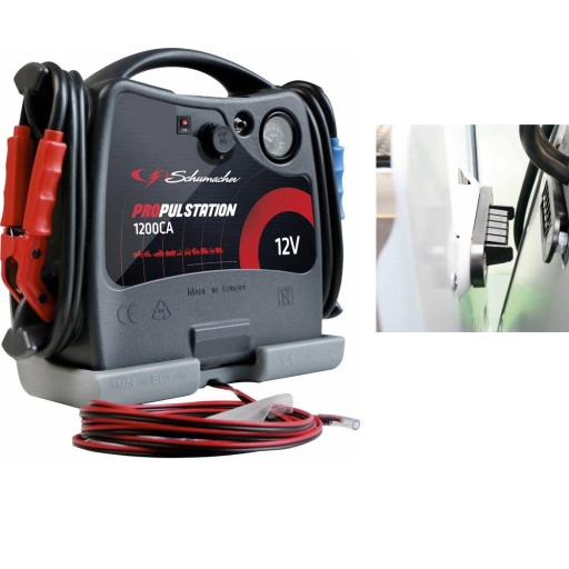 Booster 12V 3100A sur station de recharge atelier AC
