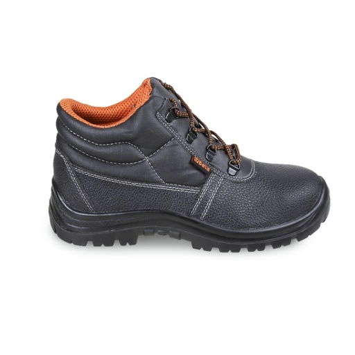 Chaussure montante en cuir pigmenté