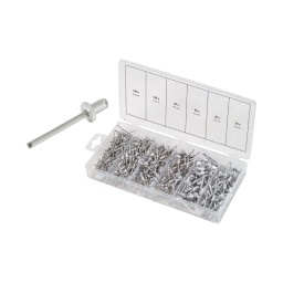 Assortiment 400 rivets 2.4 a 4.8mm - 100 x 2.4mm - 100 x 3.2mm - 100 x 4.0mm - 100 x 4.8mm 