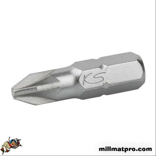 Bo&icirc;te de 5 embouts de vissage POZIDRIV&reg;, L.25 mm - 1/4" - PZ2