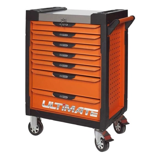 Servante ULTIMATE orange, 7 tiroirs
