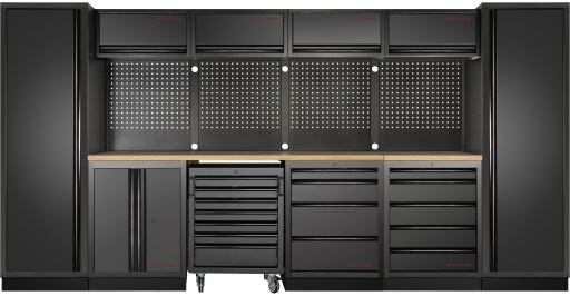 MOBILIO BLK Mobilier d'atelier 6 éléments, Hêtre