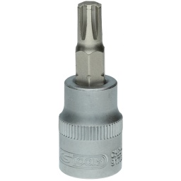 RIBE®
Carré d'entraînement intérieur selon DIN 3120 / ISO 1174 avec encoche pour verrouillage par bille
avec embout tournevis nickelé serti
Pour une utilisation manuelle
Finition satinée