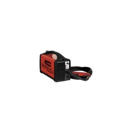 Tecnica plasma 31

système inverter de decoupage au plasma. à air comprimé. monophase. portable. ventile. avec amorcage de l'arc pilote a contact. signalisation presence tension torche. protections - refroidissement automatique torche - affichage de la pression d'air 
protections thermostatique. survoltage. sous-voltage. surcourant. 
livre avec torche.

caracteristiques techniques :

-tension du reseau 50/60hz : 230v
-courant absorbe : 19a max
-puissance absorbee max : 2.8kw
-fusible au reseau : 16a
-rendement : 0.8
-facteur de puissance : cos 0.6
-tension a vide max : 430v
-plage de réglage : 5?25a
-courant de decoupage : 25@20% a
-epaisseur de decoupage : 8mm max
-portee air comprimé : 100l/min
-pression air comprimé : 5?6 bars
-dimensions : 40x15x23.5mm -poids : 6.4kg
