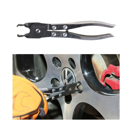Pince pour caches-écrous de roues