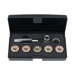 Kit de réparation de vis de carter d'huile m 18 x 1.5
- pour reparer rapidement et facilement le filetage des carters d'huile
- égalment adapte pour les carters en aluminium
- égalment adapte pour carter a bouchon rentrant
- coffret de rangement
utilisation : chrysler. citroen. dacia. nissan. peugeot.renault. volvo