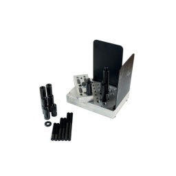 Support universel pour presse hydraulique. Ce support vous offre une base ajustable pour vos moyeux, fusée et autres formes compliquées afin de permettre une extraction de roulement sans probleme et en toute securite 