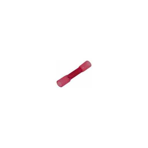 Cosses à jonction bout à bout thermorétractables rouge 0,5 à 1mm²