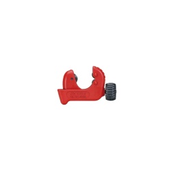 Mini coupe tube cuivre 3-28mm 
- avec 2 rouleaux a gorges rainurees pour la coupe de collets