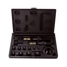 Jeu d'outils de centrage d'embrayage
- utilisation universelle pour les véhicules avec moyeu de dia 15.0 - 26.0 mm - 10 douilles de centrage incluses
- permet le montage et le démontage rapide des embrayages a simple ou à double disque
- pour centrer et fixer precisement le disque d'embrayage par rapport a la cloche d'embrayage ou par l'intermediaire du roulement pilote et du volant
- convient égalment pour les véhicules sans roulement de centrage et pour les véhicules a traction avant a moteur transversal
- pour vl et petits utilitaires
composition :
broche m15 x 1.5 l = 55 mm broche m15 x 1.5 l = 100 mm broche m15 x 1.5 l = 150 mm expandeur pour moyeux de rondelles de raccord 15-19 mm expandeur pour moyeux de rondelles de raccord 19.5-26 mm cône avec ig m15 x 1.5 surface de travail 19-30 mm cône avec ig m15 x 1.5 surface de travail 26-35 mm plaque à cône double avec ig m15 x 1.5
rallonge de palier pilote 20 mm douille de centrage pour palier de guidage dia 10.0 mm douille de centrage pour palier de guidage dia 12.0 mm douille de centrage pour palier de guidage dia 14.0 mm douille de centrage pour palier de guidage dia 15.0 mm douille de centrage pour palier de guidage dia 16.0 mm douille de centrage pour palier de guidage dia 17.0 mm douille de centrage pour palier de guidage dia 19.0 mm douille de centrage pour palier de guidage dia 25.0 mm douille de centrage pour palier de guidage dia 27.0 mm douille de centrage pour palier de guidage dia 30.0 mm 