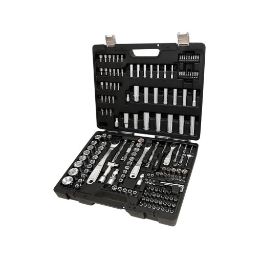 Coffret 170 pièces douilles 1/4" 3/8" et 1/2"