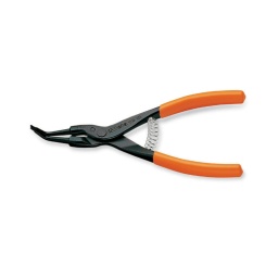 Pince pour circlips extérieurs à becs coudes 45°
- long : 140x1.3mm - pour circlips 12-25mm - qualité premium beta depuis 1939