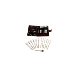 Trousse d'outillage pour moto 19 pièces

- douille longue 8-9-10-11-12-13mm - embouts s2 pz1/2 ph1/2 torx15/20/25/40 hex4/5/6mm 